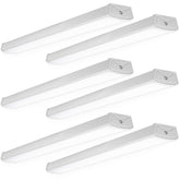 Sunco 6-pack wraparound garage light ready to install for wide, bright ceiling illumination.