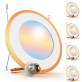 Sunco 6-inch can light installation with easy E26 base boosts setup efficiency.