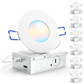 Sunco Lighting 6-pack 3in downlights with wafer-thin design for modern ceilings.