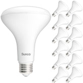 Sunco BR30 LED bulb dimmable for adjustable brightness in any room.