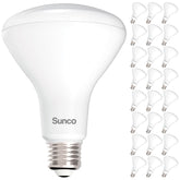 Sunco BR30 LED pack of 24 bulbs for energy-efficient home lighting.