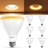 Sunco BR30 night light bulb emits 800 lumens for safe, gentle illumination