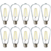 Sunco Edison ST64 clear filament waterproof bulb illuminates outdoor spaces with vintage charm.