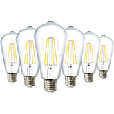 Sunco Edison ST64 clear filament bulb for decorative lighting with vintage charm