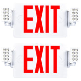 Sunco exit sign with emergency lights for high visibility.