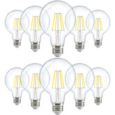 Sunco G25 LED globe vanity bulb for bathroom with clear, bright makeup-task lighting
