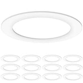 Sunco Goof Ring 8-6 inch outer diameter matte white for seamless ceilings