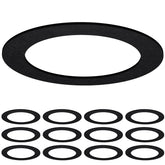 Sunco Goof Ring flush-mount outer diameter 8.6 inches for 6-inch recessed lights.