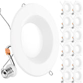Sunco Lighting 12-pack LED downlight 6-inch for bright kitchen lighting.