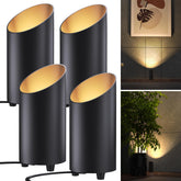 Sunco Lighting uplight floor can in black, four-pack, ideal for cozy room accents.