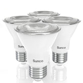 Sunco PAR20 LED bulbs ideal for outdoor flood lighting with reliable performance.