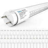 Sunco Lighting Sunco T8 LED bulbs with clear lens for bright, even light.