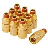SUNGATOR 1/4'' brass air fittings close-up showing durable construction.