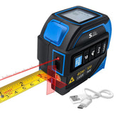 SUNHAIXIA 4-in-1 laser tape measure front view with crosshair laser for quick layouts