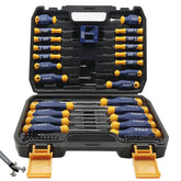 SUNHZMCKP magnetic screwdriver set 66-piece in case for organized DIY projects