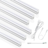 SUNLINKCO 4FT T5 LED fixture overhead in a workshop provides bright, even illumination for precise tasks.