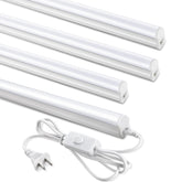SUNLINKCO four-pack 4ft LED shop lights set delivering bright workspace illumination