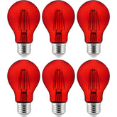 Sunlite red filament A19 bulb adds vibrant color to any room or event