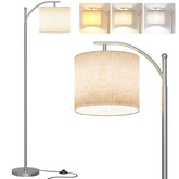 SUNMORY Arc Floor Lamp with a dramatic arc shape for cozy living room lighting