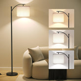SUNMORY Arc Floor Lamp base view highlighting its sturdy weighted base for stability.