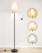 SUNMORY 61-inch floor lamp height for tall rooms with balanced lighting