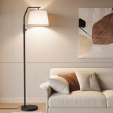 SUNMORY arc-head tilt for precise living room lighting.