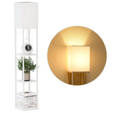 SUNMORY shelf floor lamp with 3-way LED bulb for versatile reading and ambiance