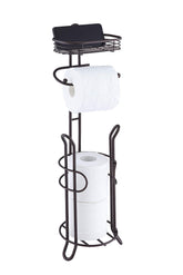 SunnyPoint bronze toilet tissue stand with free-standing design for easy placement in any bathroom