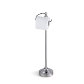 SunnyPoint Deluxe free-standing toilet tissue holder assembly for easy bathroom setup.