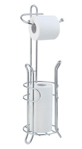 SunnyPoint freestanding toilet paper holder assembly for quick setup.