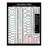 Sunsella magnetic tap chart in 8.5 by 10.53 inches for quick reference at the workstation.