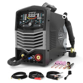 Sunstac 250A AC/DC TIG welder front view showing dual voltage capability for aluminum work.
