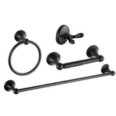 suntai 4-piece bathroom set with bronze adjustable towel bar for tidy towels