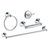 SUNTAI adjustable towel bar provides flexible storage with chrome finish.