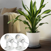 SUNVIE 2-pack plant spotlight highlights indoor foliage with warm white light.