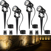 SUNVIE 3W LED landscape spotlight for bright yard illumination.