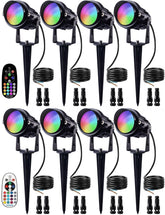 SUNVIE Christmas 12W RGB landscape light for festive garden accents