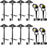 SUNVIE LED low-voltage path light 8-pack for safe walkways