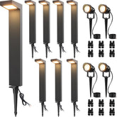 SUNVIE LED path light on a lawn for safe nighttime pathways