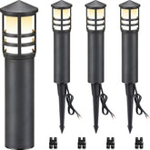 SUNVIE pathway light 3W 3000K illuminates outdoor walkways with warm, bright light.