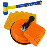 Superjackwang Floor Gap Fixer suction-cup grips firmly for secure floor repairs.