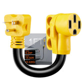 Suplevel NEMA 6-20P to 14-50R EV adapter in use for safe outdoor charging.