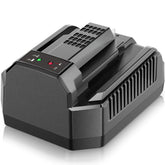Supowill replacement rapid charger for EGO CH2100, front view, ready for fast charging
