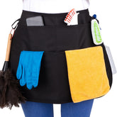 SupplyMaid Waterproof Apron front view with organized tool storage for pro cleaners