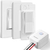 SURAIELEC 3-Way wireless switch on wall plate for rewiring-free control