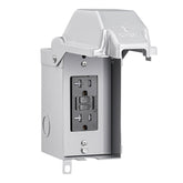 SURAIELEC outdoor box with 20A GFCI receptacle for safe outdoor power access.