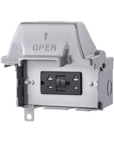 SURAIELEC outdoor outlet box with waterproof 20A GFCI for safe backyard power