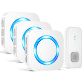 SURFOU wireless doorbell receiver plugged into outlet for convenient chime