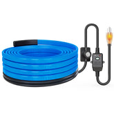 Suriwee heat tape with thermostat control prevents pipe freezing in cold climates.
