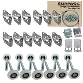 Surpass roller for garage doors offers quiet operation with reinforced nylon and long life.
